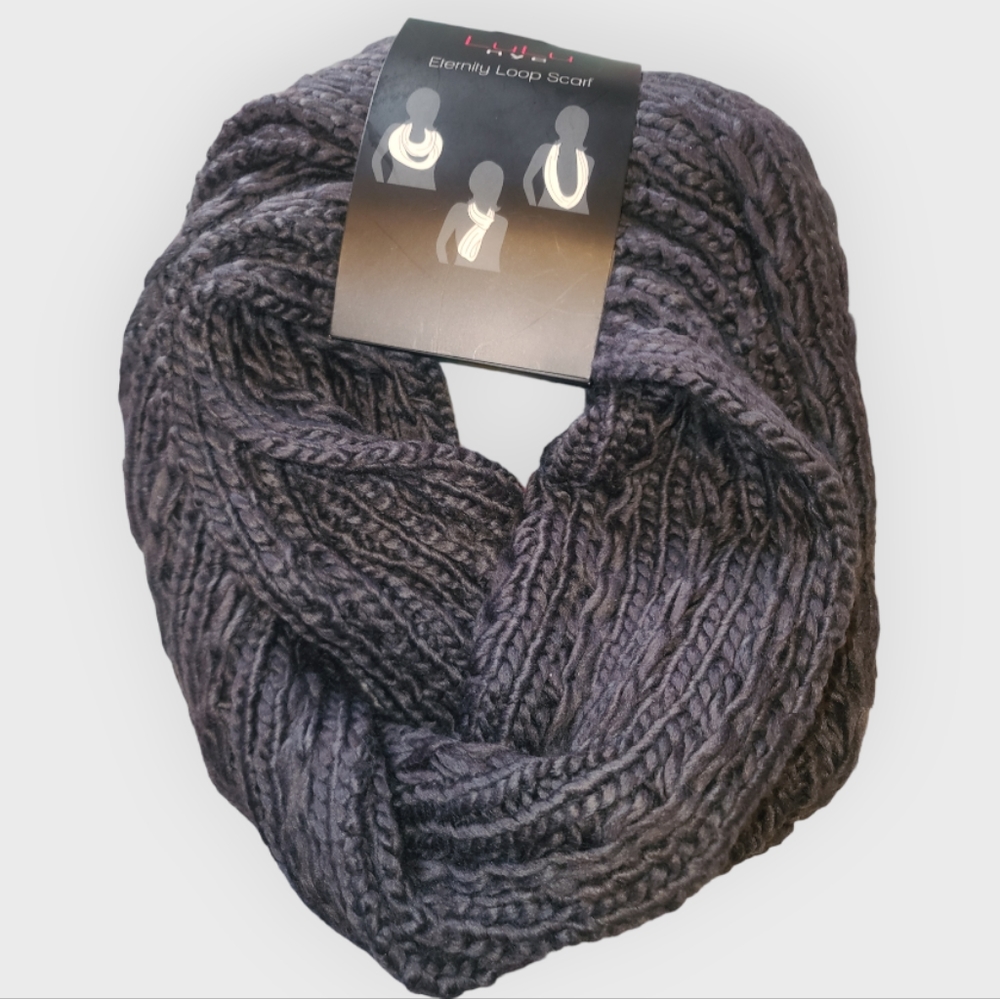 Lulu NYC crochet infinity scarf